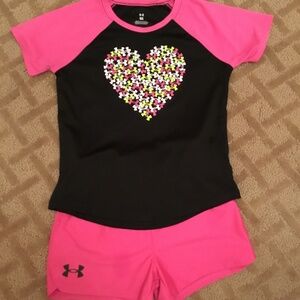 Little Girls Under Armour Set in Size 6x